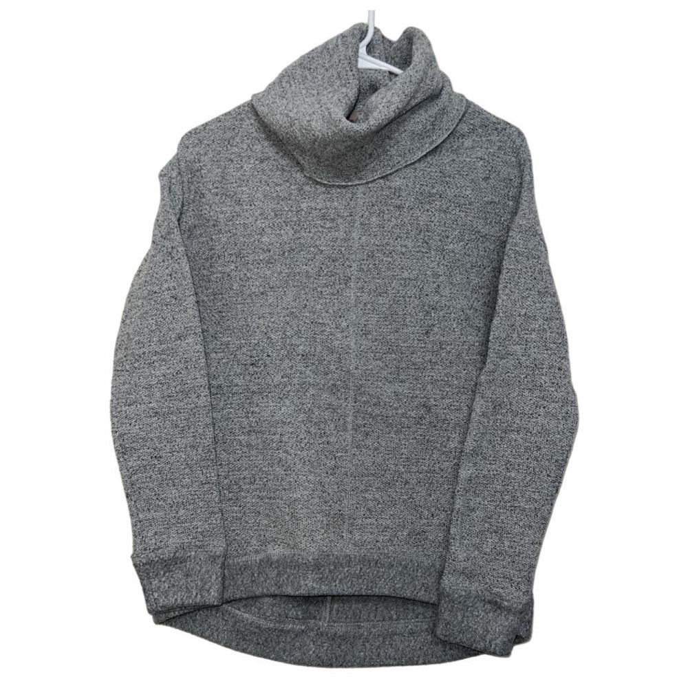 Abercrombie & Fitch Gray Marled Turtleneck Sweater